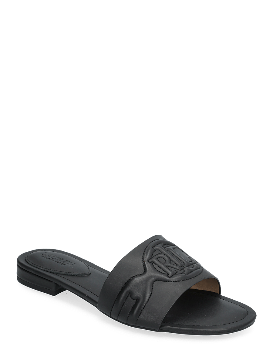 Lauren Ralph Lauren - Alegra III Leather Slide Sandal - black - 0