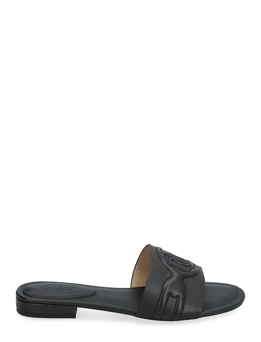 Lauren Ralph Lauren - Alegra III Leather Slide Sandal - black - 1