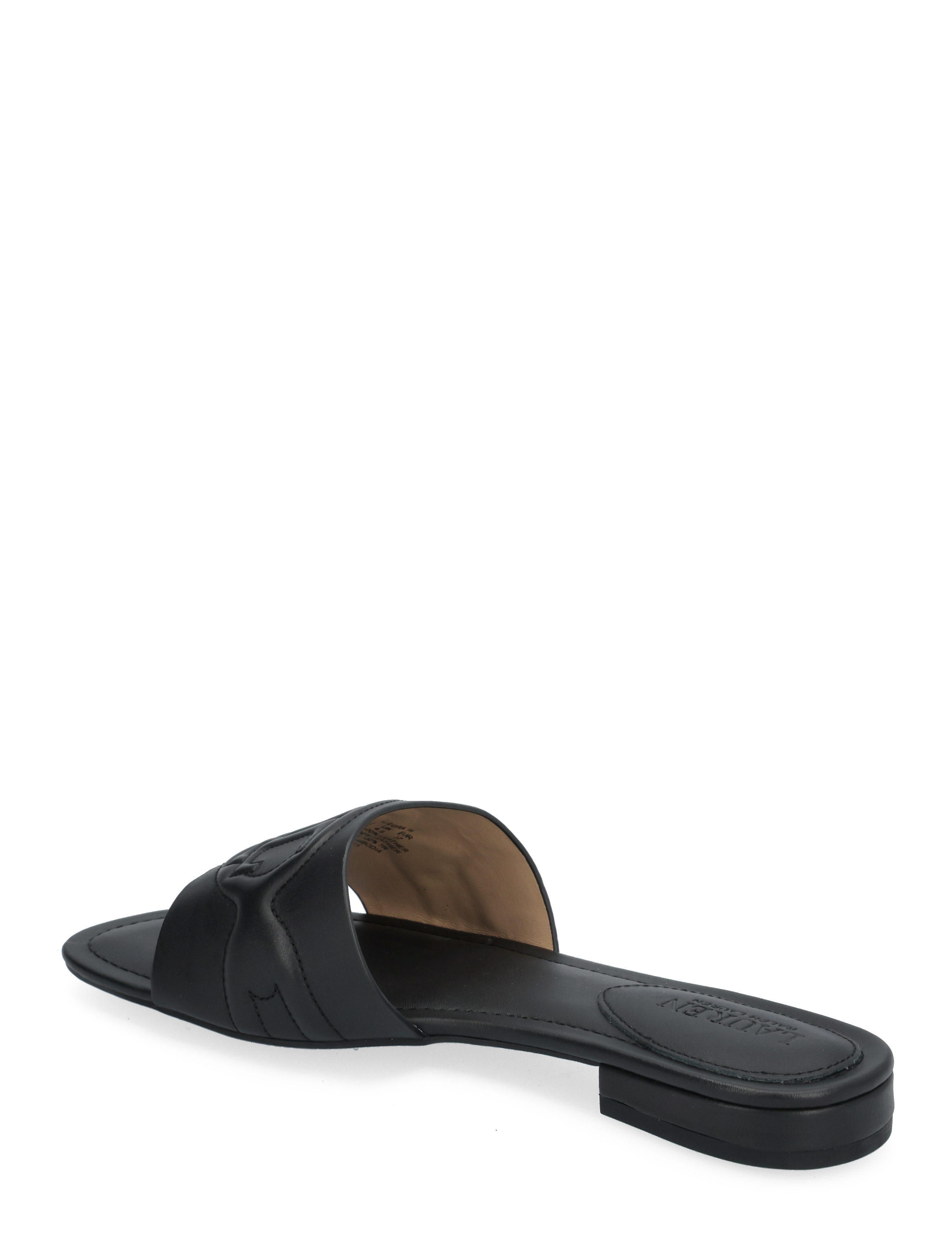 Lauren Ralph Lauren - Alegra III Leather Slide Sandal - black - 2