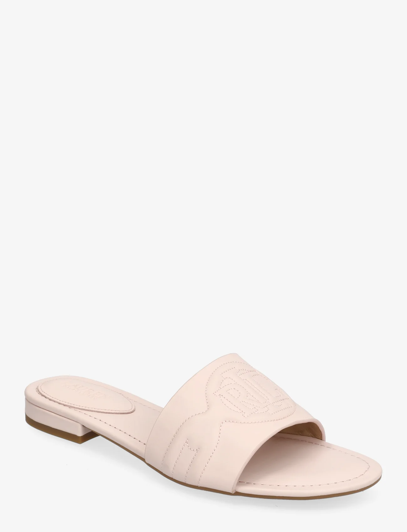 Lauren Ralph Lauren - Alegra III Nappa Leather Slide Sandal - platta sandaler - pink opal - 0