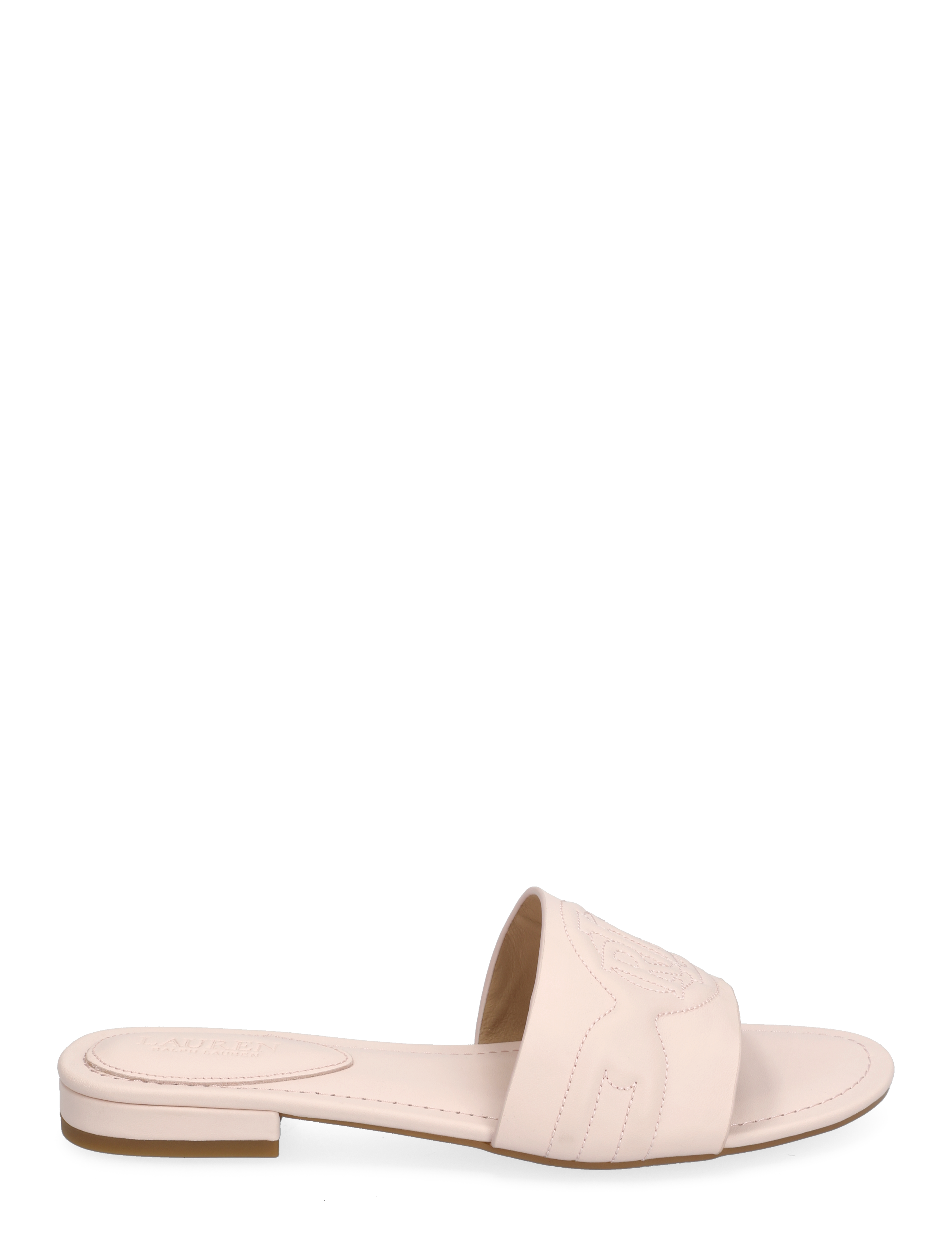 Lauren Ralph Lauren - Alegra III Nappa Leather Slide Sandal - pink opal - 1
