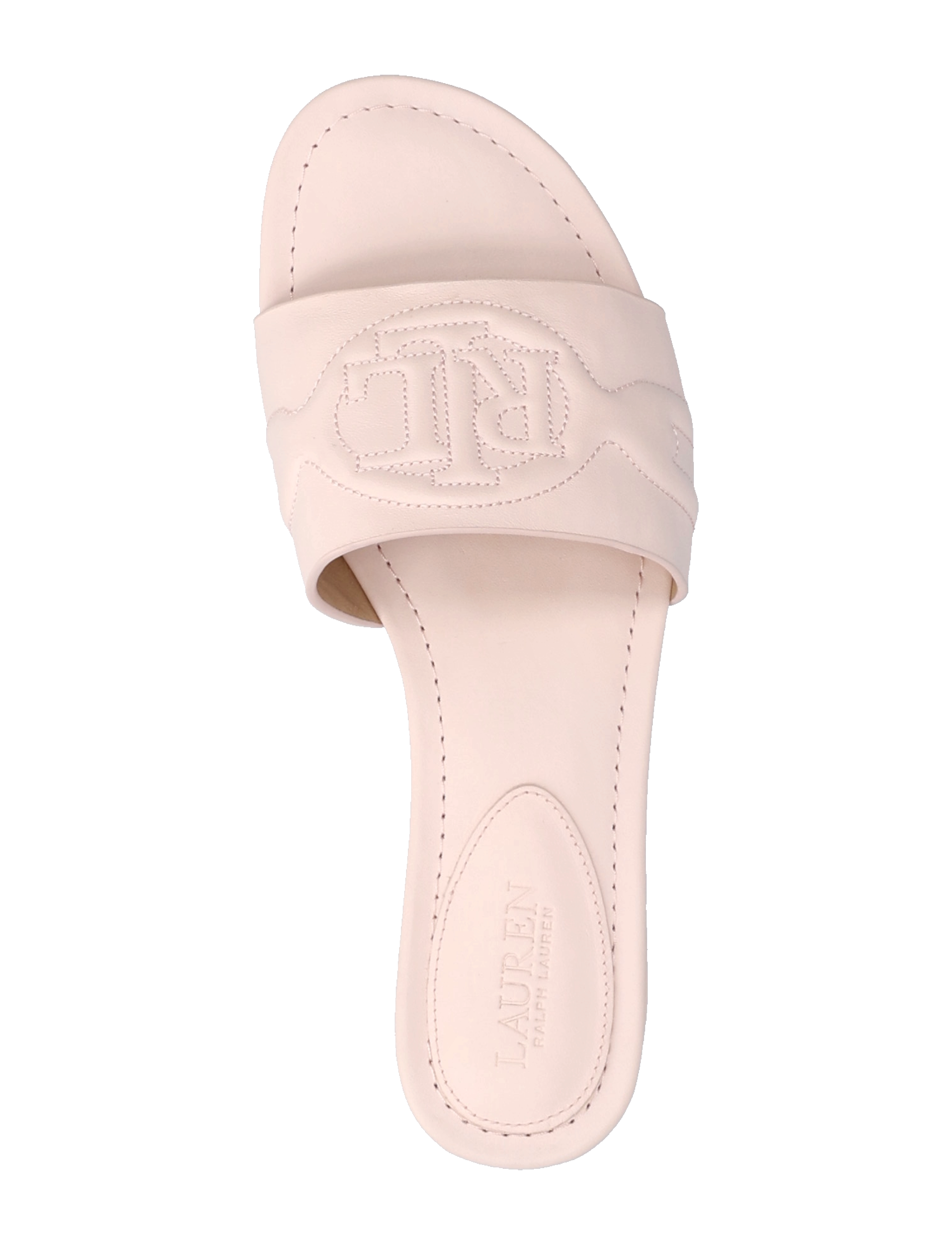 Lauren Ralph Lauren - Alegra III Nappa Leather Slide Sandal - pink opal - 3