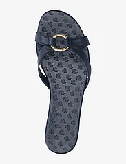Lauren Ralph Lauren - Emmy Nappa Leather Slide Sandal - flat sandals - refined navy - 3