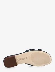 Lauren Ralph Lauren - Emmy Nappa Leather Slide Sandal - flat sandals - refined navy - 4