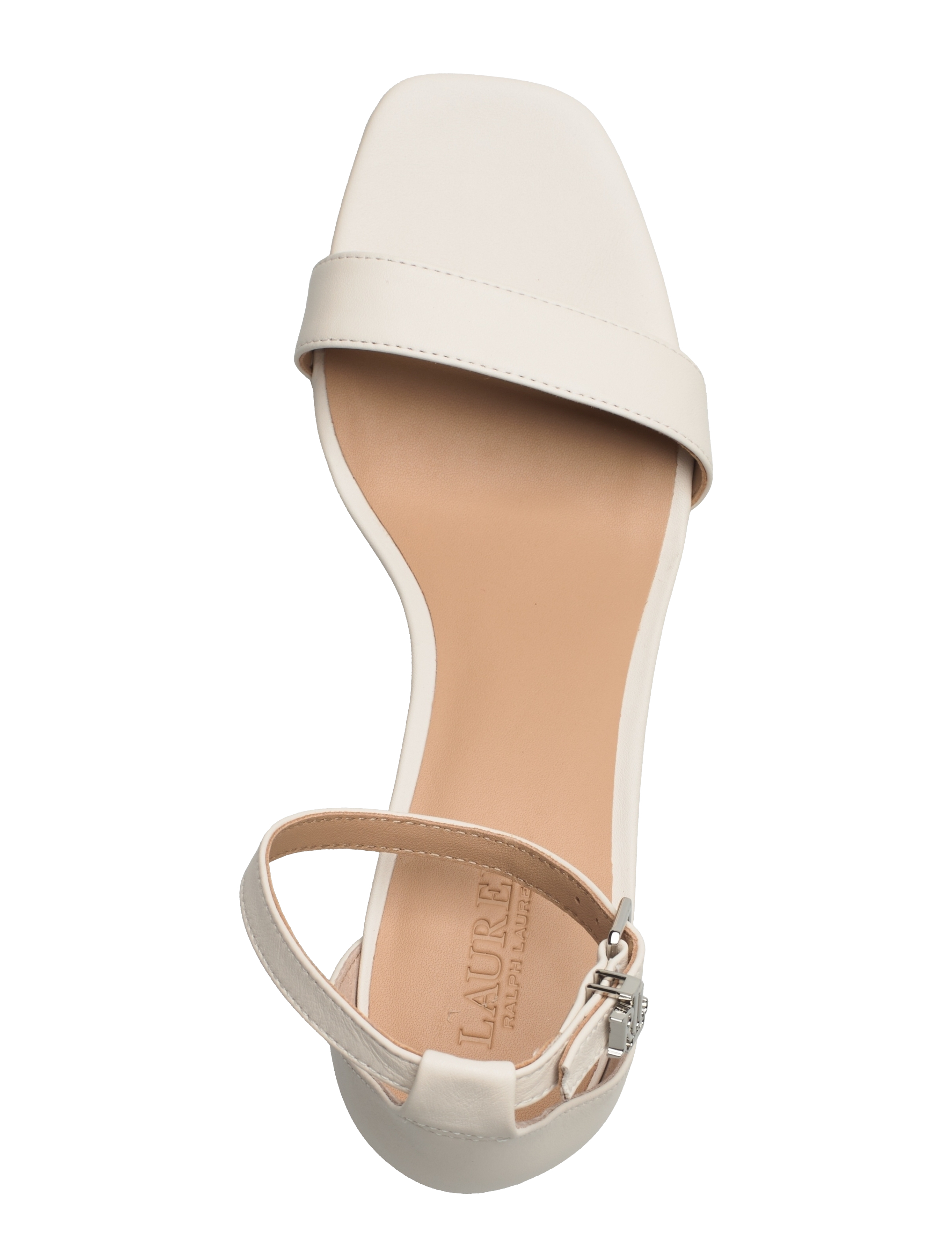 Lauren Ralph Lauren - Logan Nappa Leather Sandal - soft white - 3