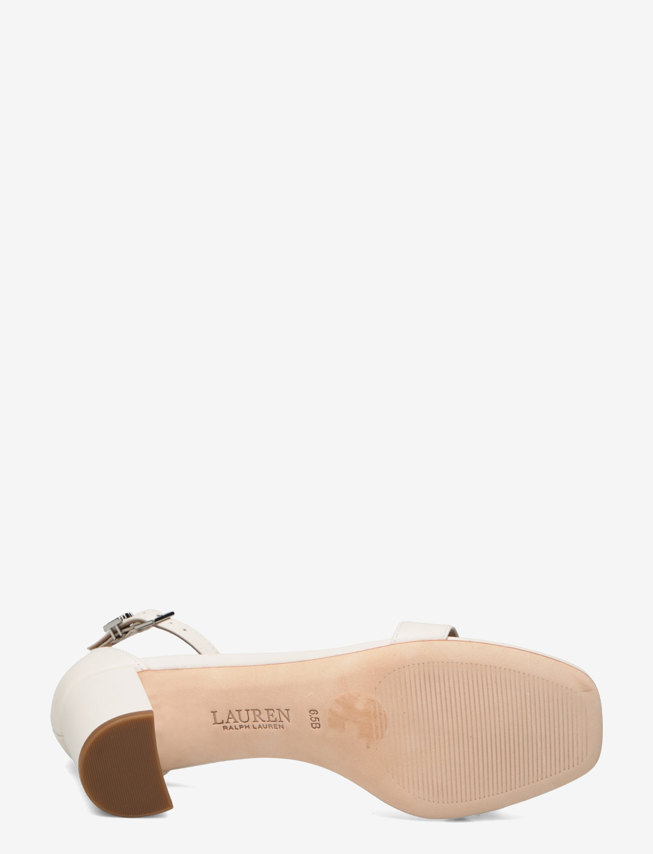 Lauren Ralph Lauren - Logan Nappa Leather Sandal - soft white - 4