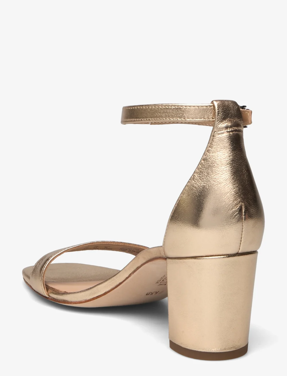 Lauren Ralph Lauren - Logan Metallic Nappa Leather Sandal - absatzschuhe - platinum - 2