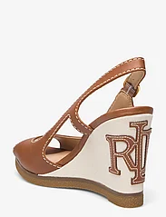 Lauren Ralph Lauren - Roni Burnished Leather Sandal - kilklackar - deep saddle tan - 2