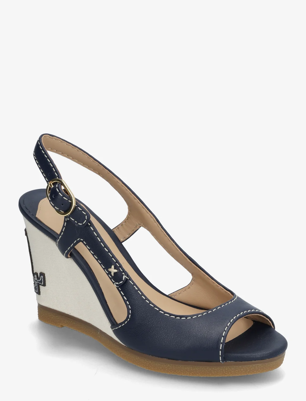 Lauren Ralph Lauren - Roni Nappa Leather Sandal - sandaletten - refined navy - 0