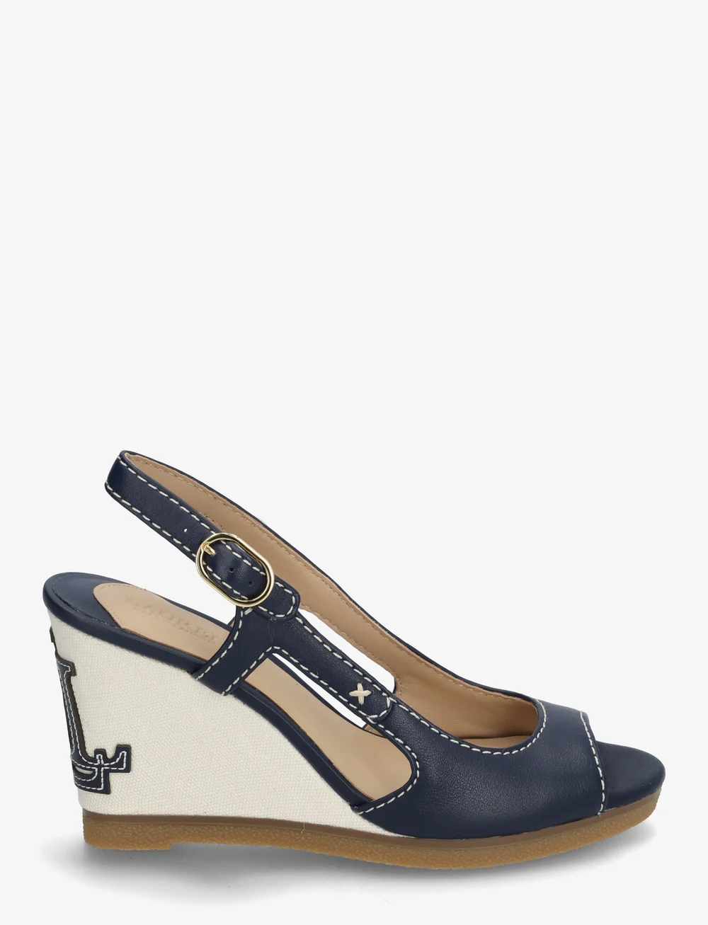 Lauren Ralph Lauren - Roni Nappa Leather Sandal - sandaletten - refined navy - 1