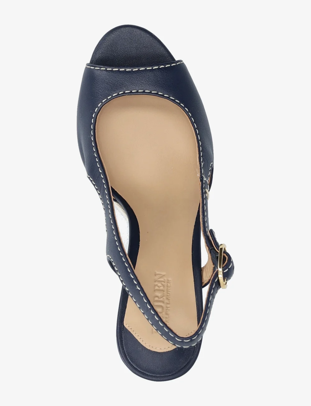 Lauren Ralph Lauren - Roni Nappa Leather Sandal - sandaletten - refined navy - 3