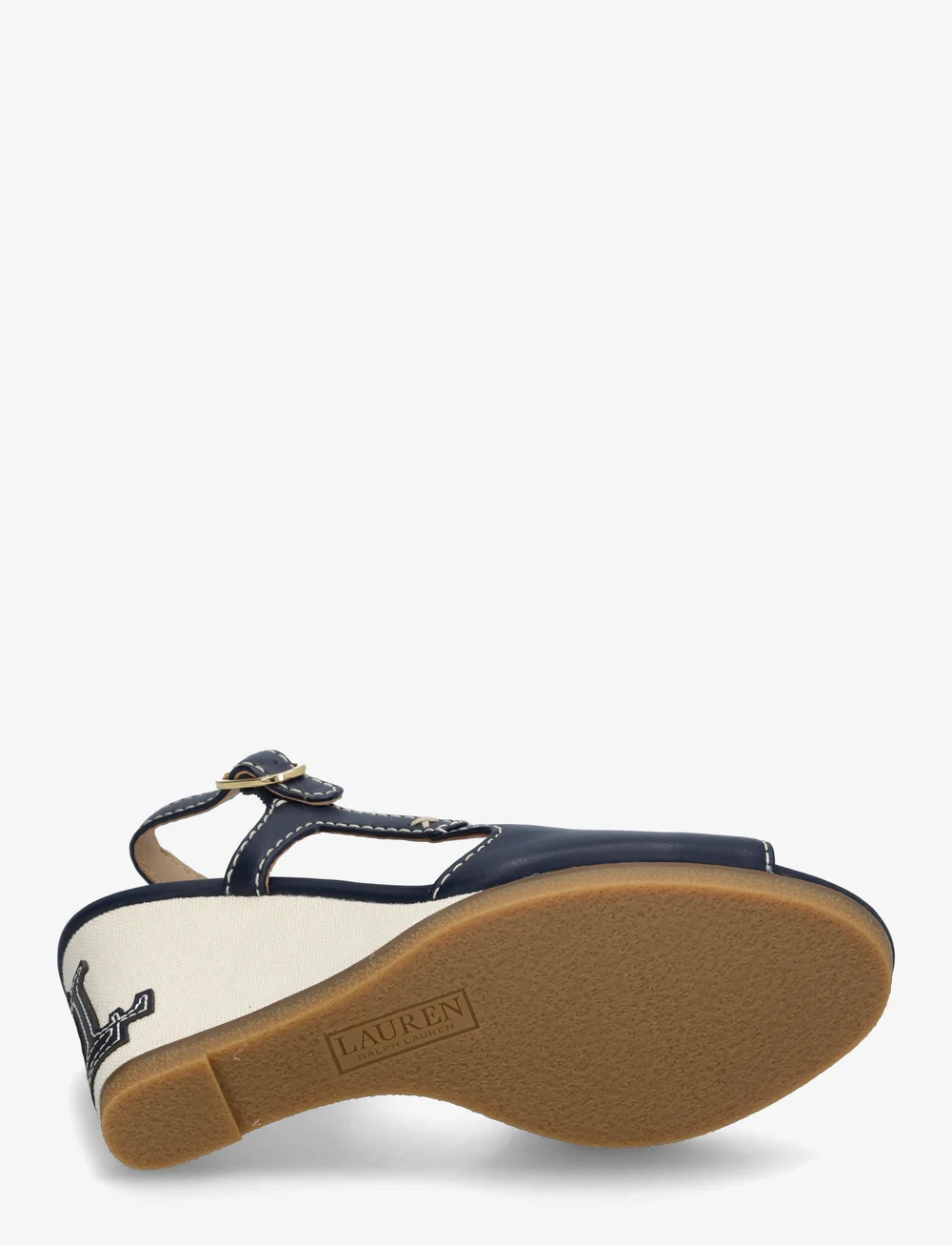 Lauren Ralph Lauren - Roni Nappa Leather Sandal - sandaletten - refined navy - 4