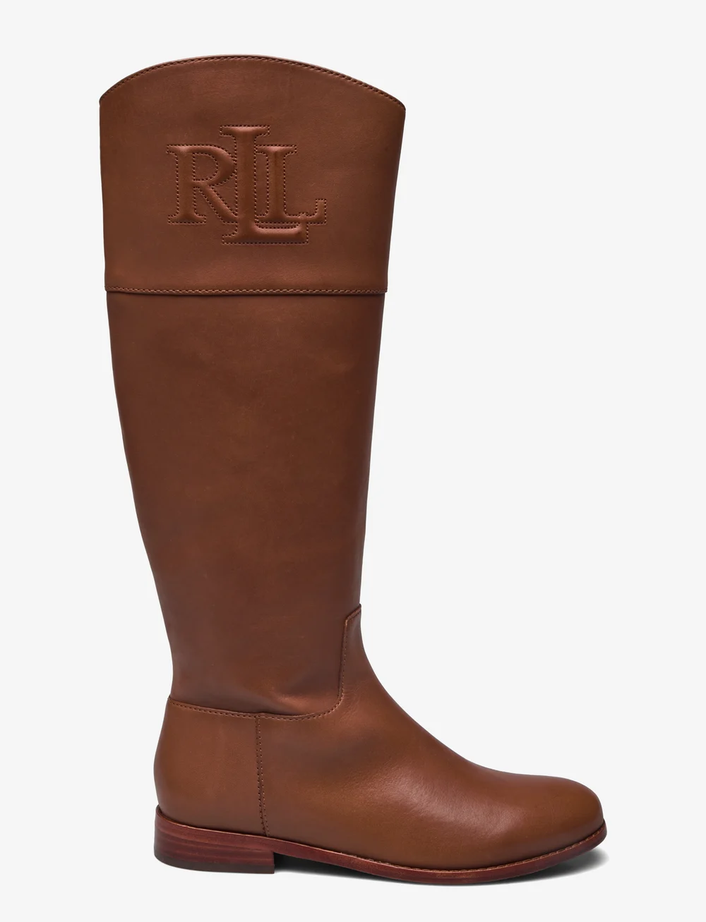 Lauren Ralph Lauren Justine Burnished Leather Riding Boot Long boots Boozt