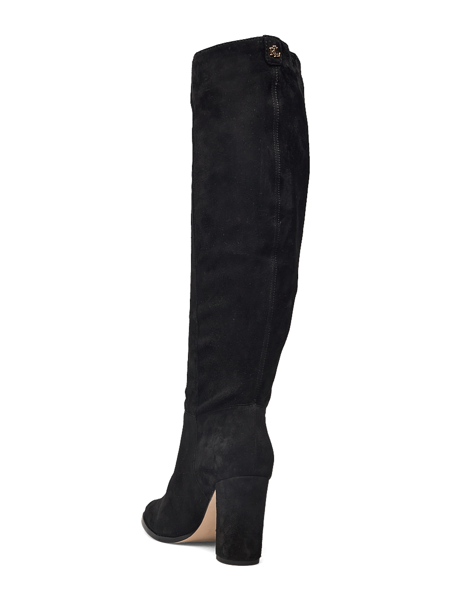 Lauren Ralph Lauren - SHEEP SUEDE-ARTIZAN TALL-BO-TAL - põlveni saapad - black - 2
