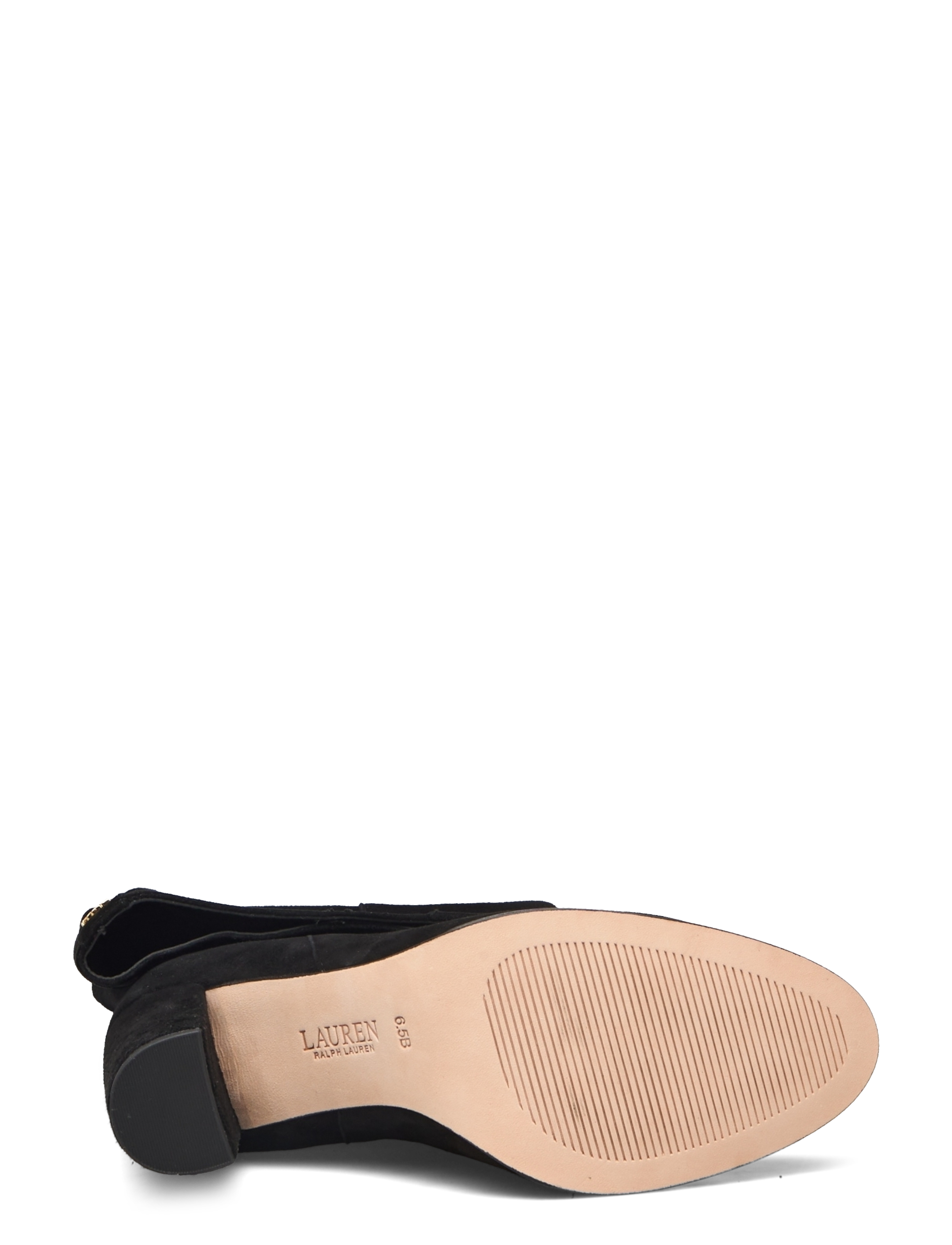 Lauren Ralph Lauren - SHEEP SUEDE-ARTIZAN TALL-BO-TAL - bottes hautes au genou - black - 4