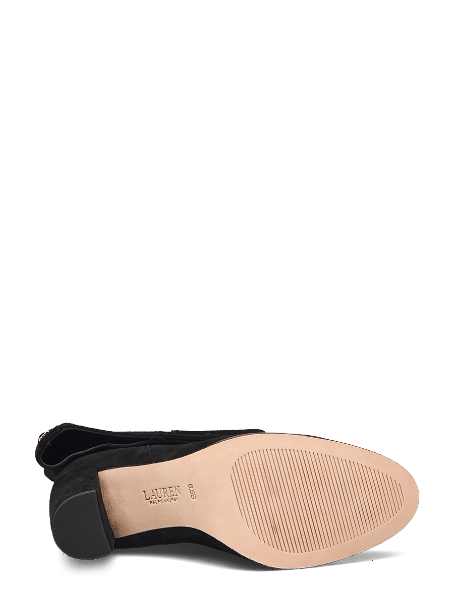 Lauren Ralph Lauren - SHEEP SUEDE-ARTIZAN TALL-BO-TAL - põlveni saapad - black - 4