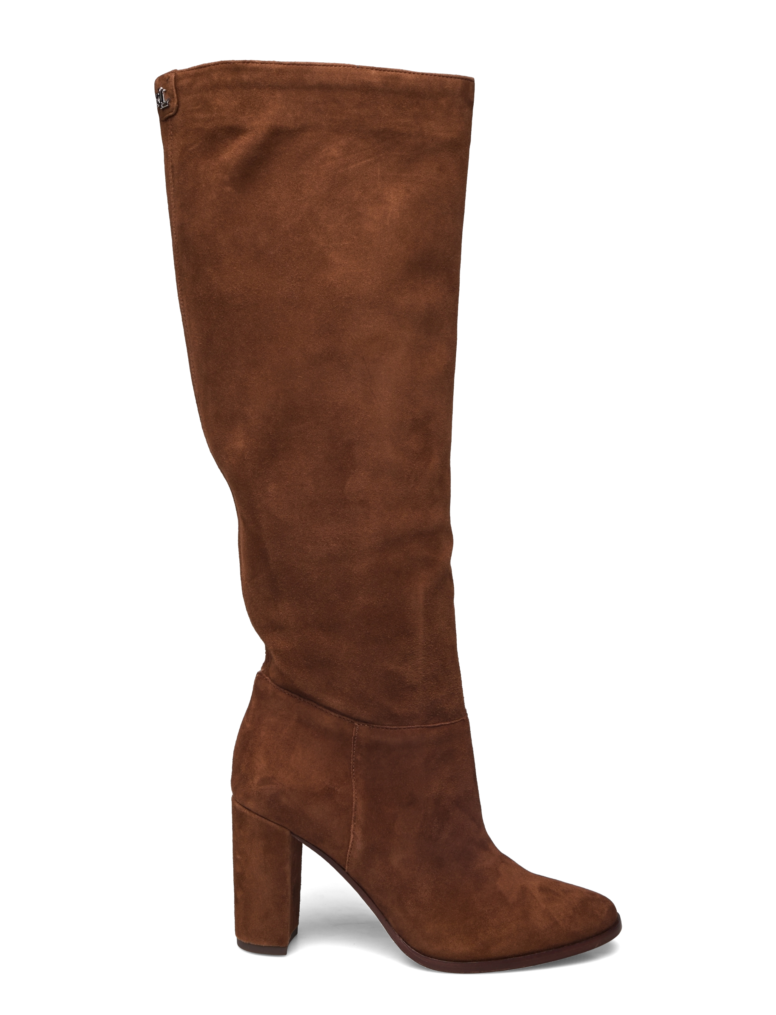 Lauren Ralph Lauren - SHEEP SUEDE-ARTIZAN TALL-BO-TAL - langskaftede støvler - tobacco - 1