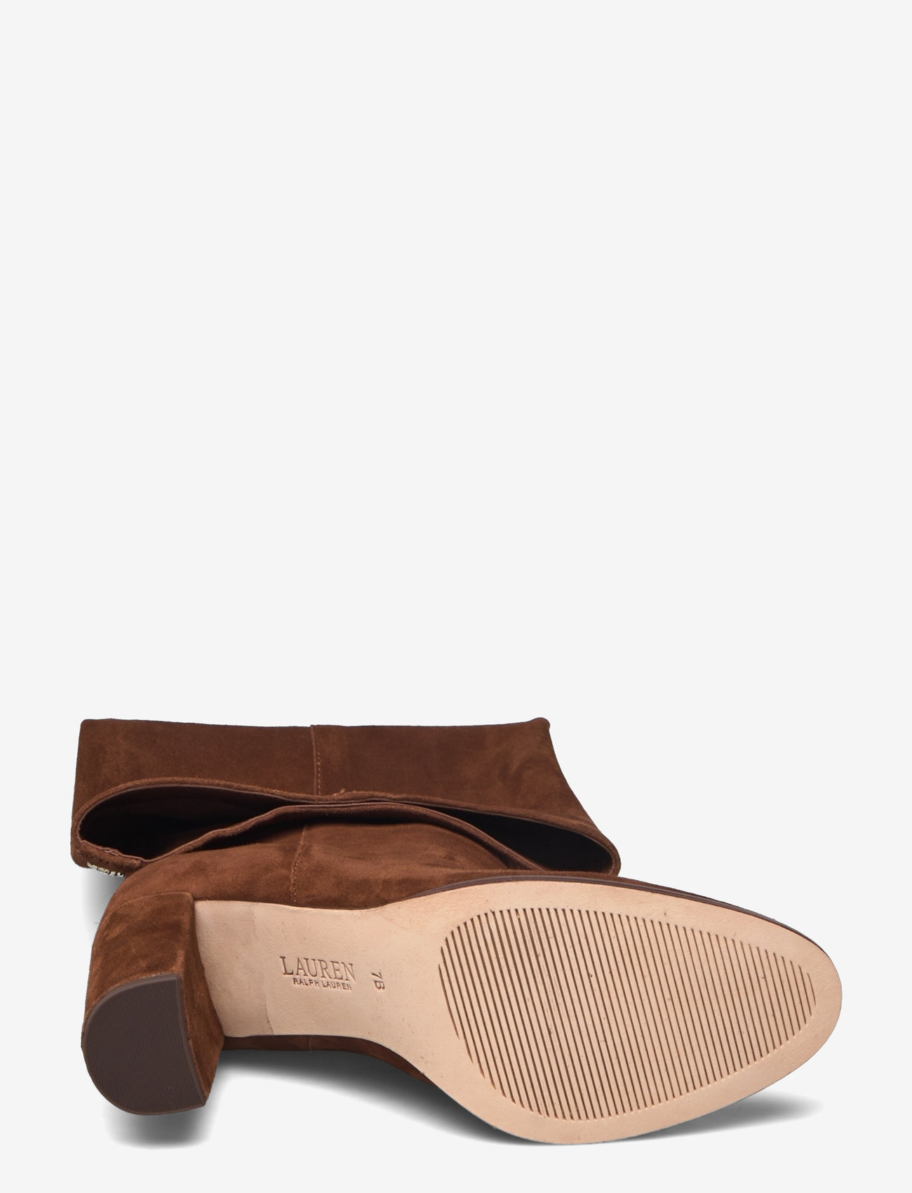 Lauren Ralph Lauren - Artizan Suede Tall Boot - langskaftede - tobacco - 4