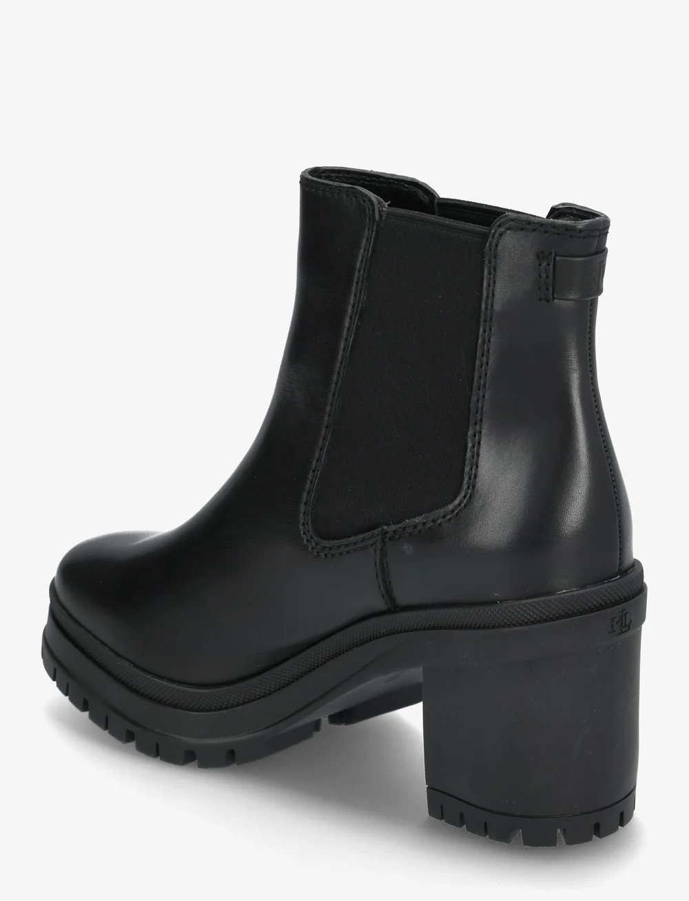 Lauren Ralph Lauren - Cailie Leather Bootie - botki na obcasie - black - 2