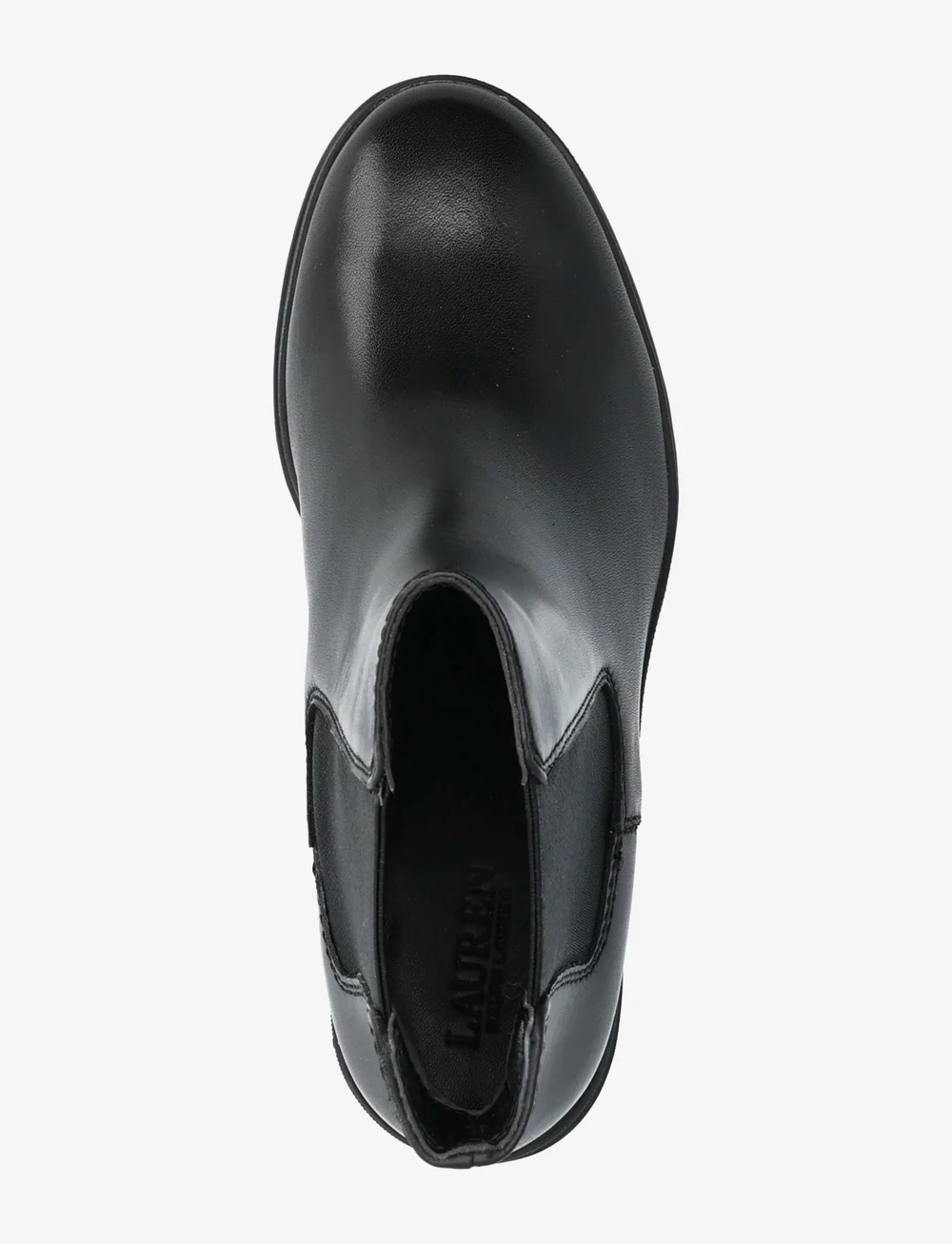 Lauren Ralph Lauren - Cailie Leather Bootie - botki na obcasie - black - 3