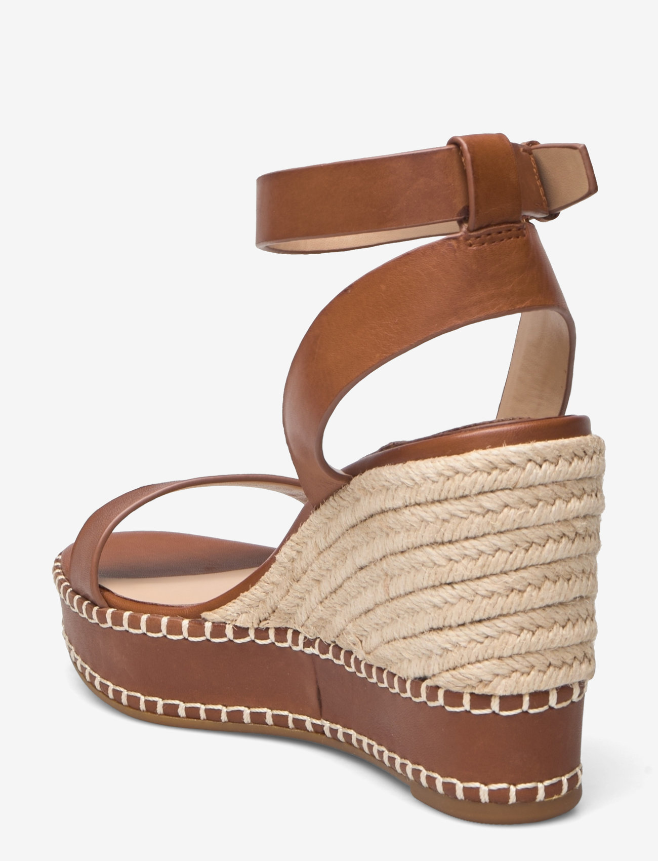 Lauren Ralph Lauren - Hilarie Burnished Leather Espadrille - espadrillid - deep saddle tan - 2