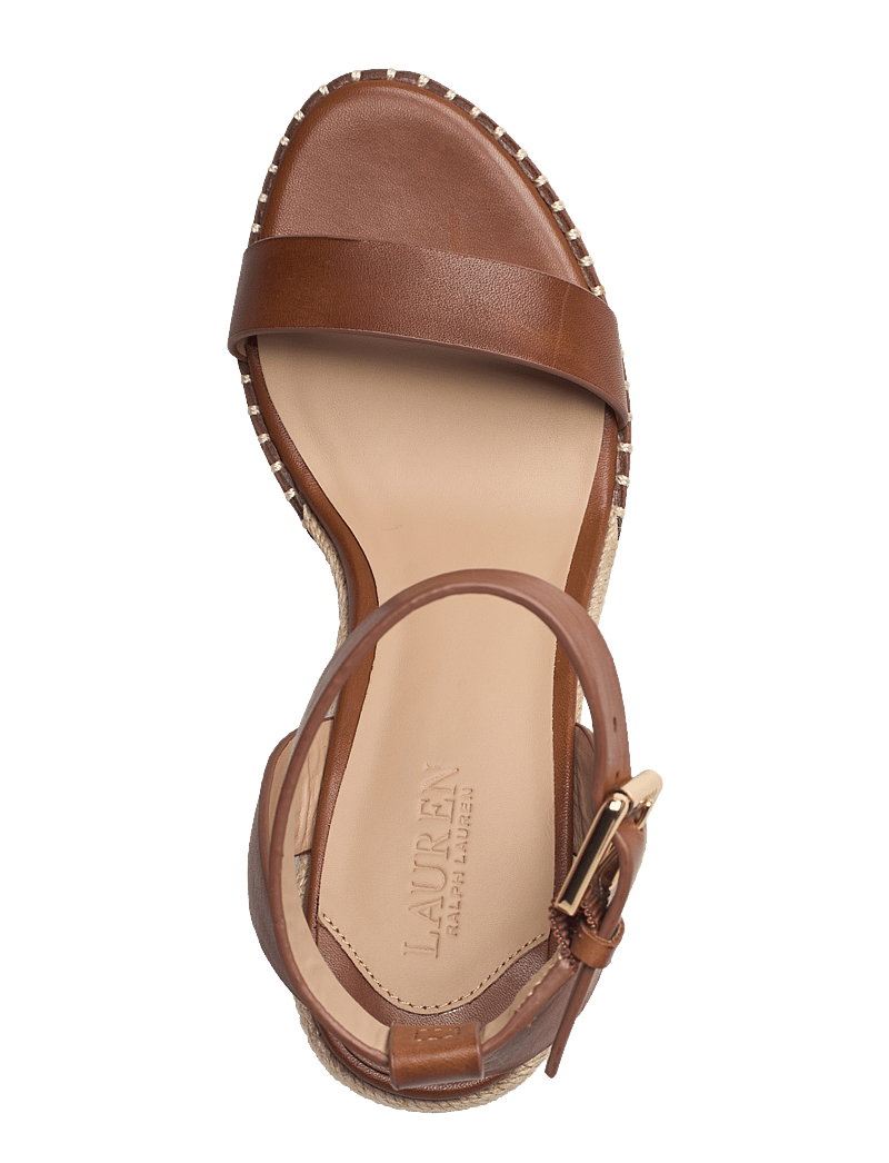 Lauren Ralph Lauren - Hilarie Burnished Leather Espadrille - espadrillid - deep saddle tan - 3