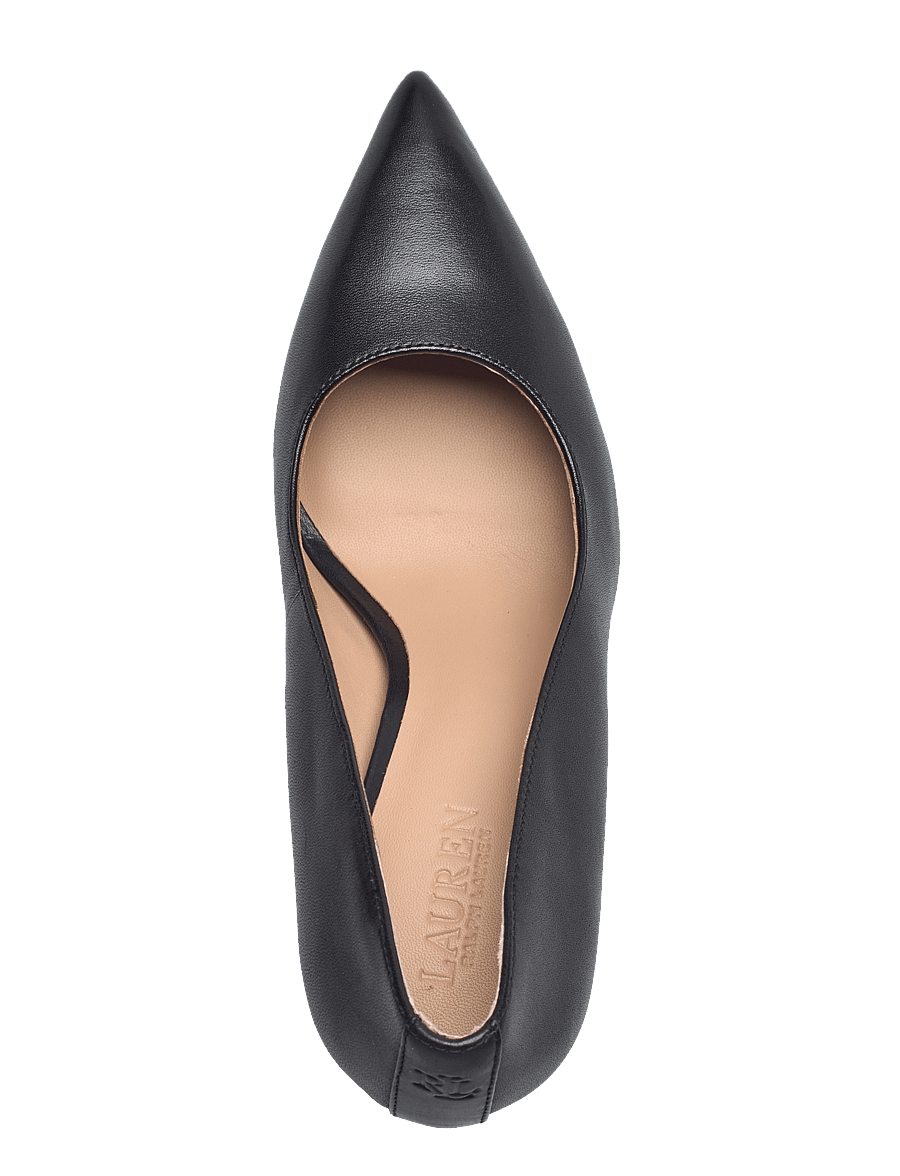 Lauren Ralph Lauren - Lindella II Burnished Leather Pump - black - 3