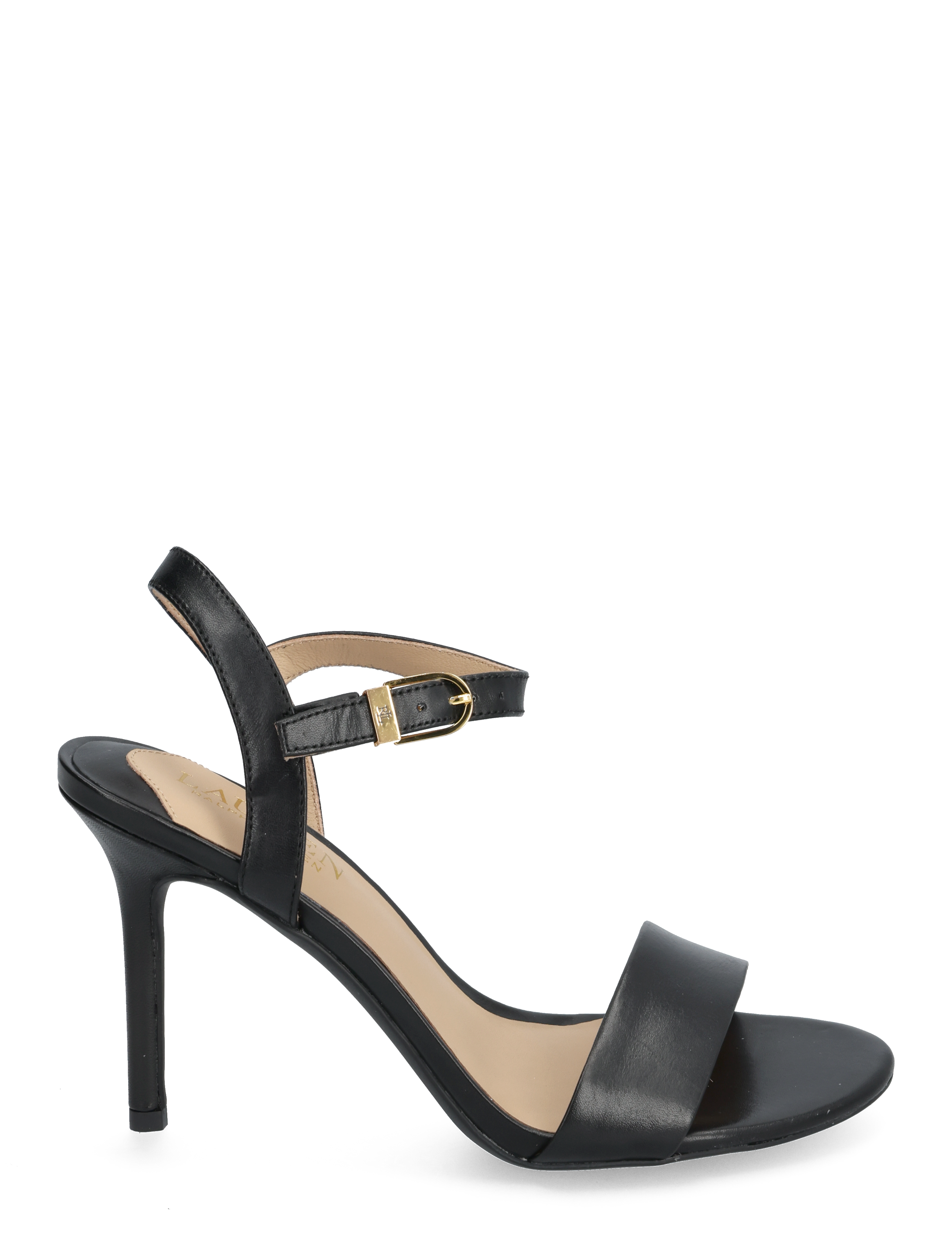 Lauren Ralph Lauren - BURNISHED CALF-GWEN-SN-DRS - sandaler med hæl - black - 1