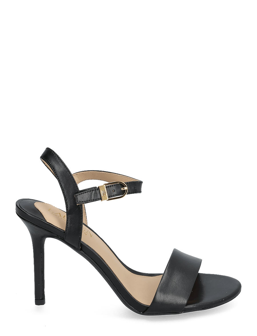 Lauren Ralph Lauren - BURNISHED CALF-GWEN-SN-DRS - sandaletten - black - 1