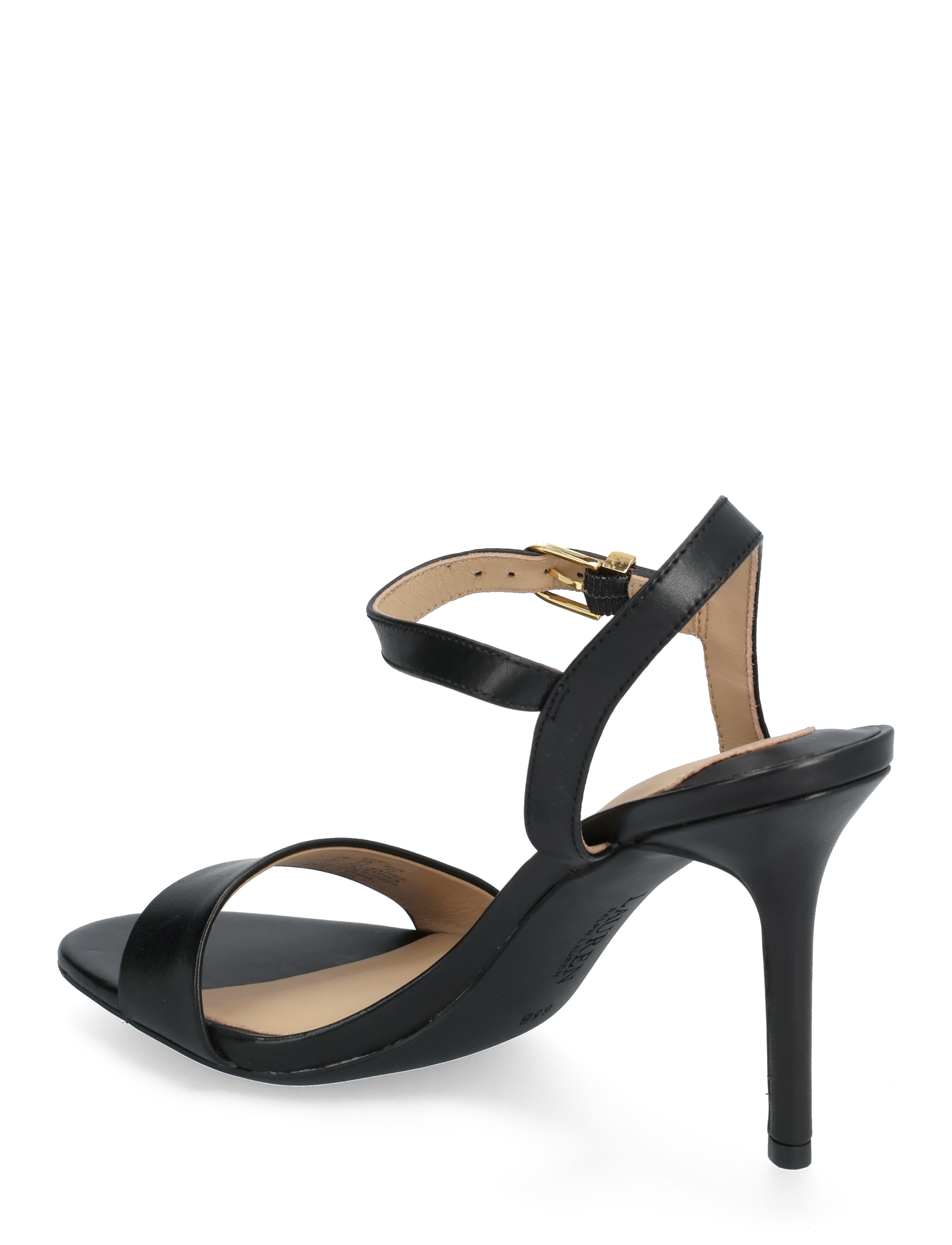 Lauren Ralph Lauren - BURNISHED CALF-GWEN-SN-DRS - sandaler med hæl - black - 2