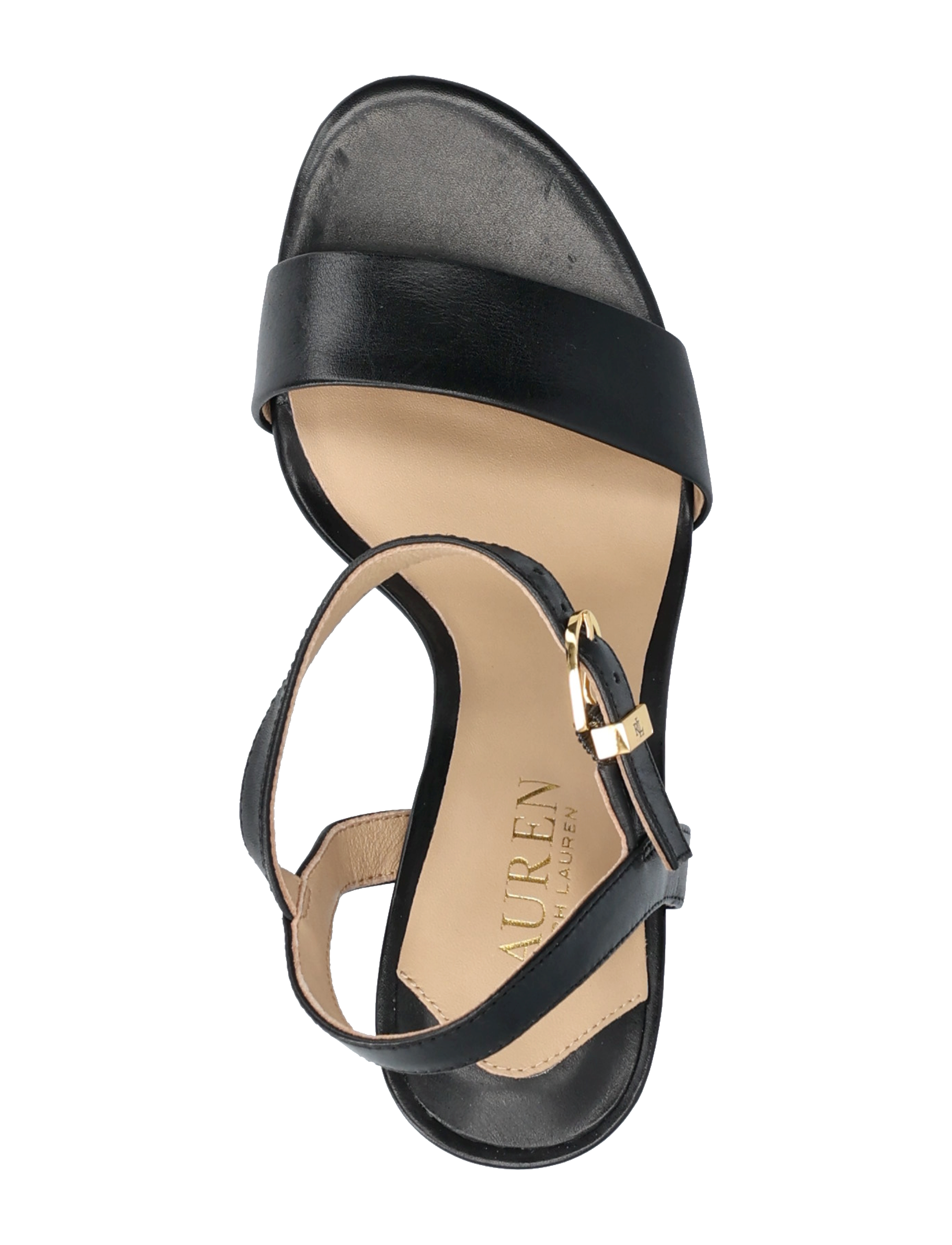Lauren Ralph Lauren - BURNISHED CALF-GWEN-SN-DRS - sandaler med hæl - black - 3