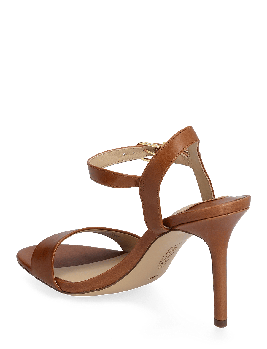 Lauren Ralph Lauren - Gwen Burnished Leather Sandal - sandaletten - deep saddle tan - 2