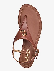 Lauren Ralph Lauren - Ellington Burnished Leather Sandal - matalat sandaalit - deep saddle tan - 3