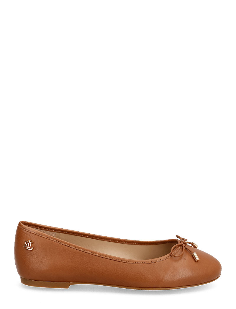 Lauren Ralph Lauren - Jayna Leather Flat - besondere anlässe - deep saddle tan - 1