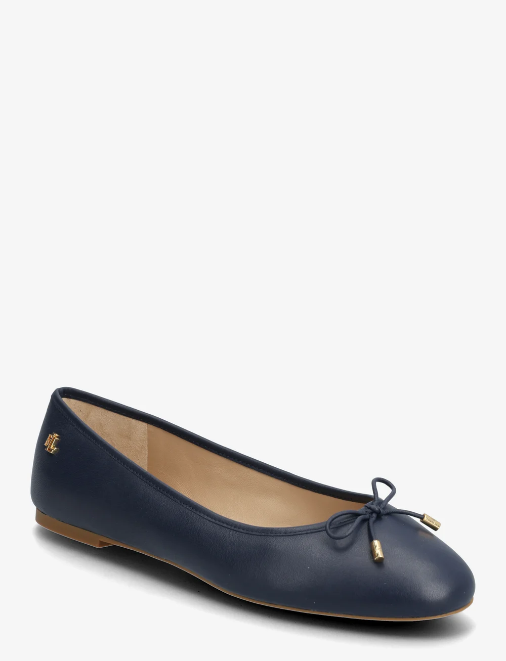 Lauren Ralph Lauren - Jayna Nappa Leather Flat - special occasions - refined navy - 0