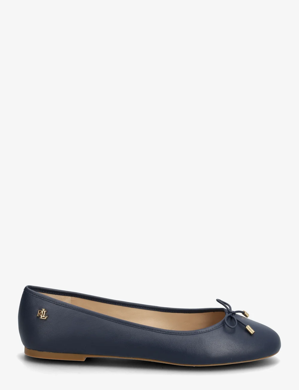 Lauren Ralph Lauren - Jayna Nappa Leather Flat - special occasions - refined navy - 1