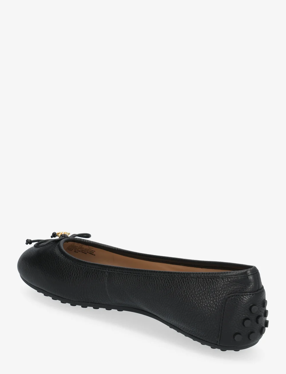 Lauren Ralph Lauren - Jayna Pebbled Leather Driver Flat - ballerinas - black - 2