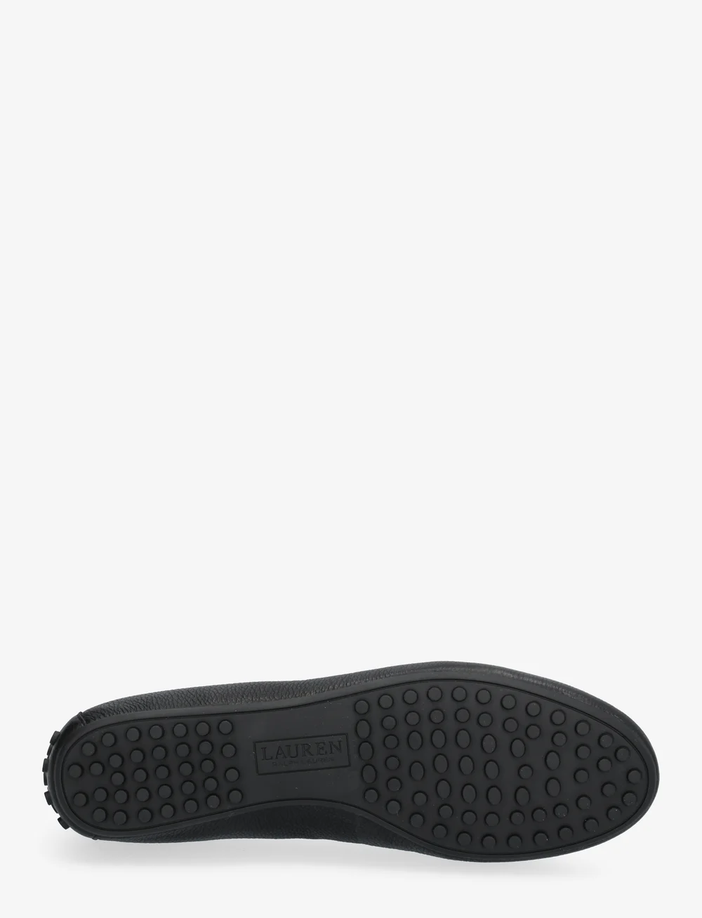 Lauren Ralph Lauren - Jayna Pebbled Leather Driver Flat - ballerinas - black - 4