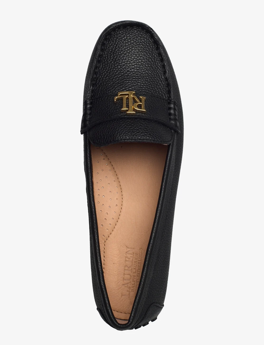 Lauren Ralph Lauren - Barnsbury Pebbled Leather Driver - konfirmation - black - 3