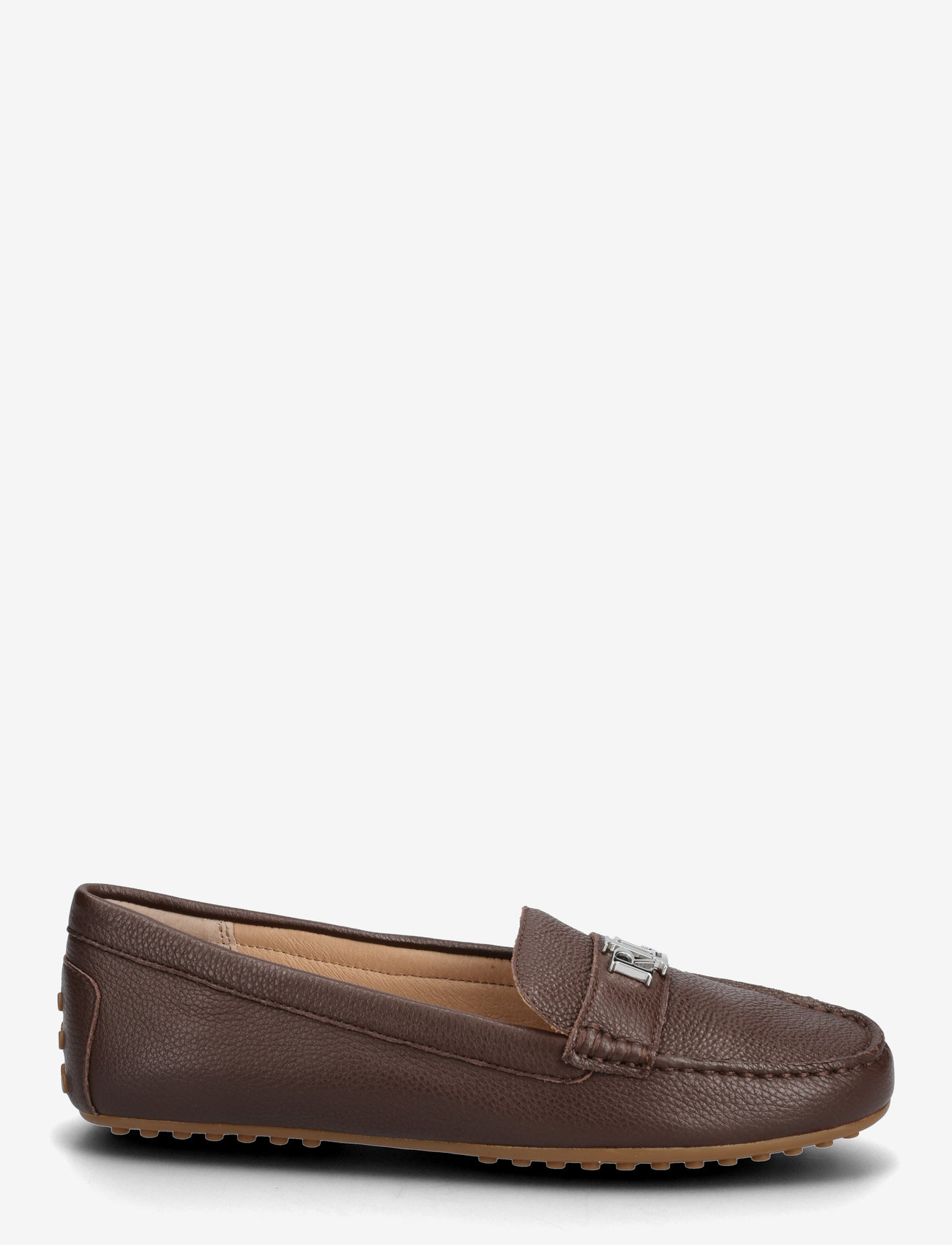 Lauren Ralph Lauren - Barnsbury Pebbled Leather Driver - dark hickory - 1