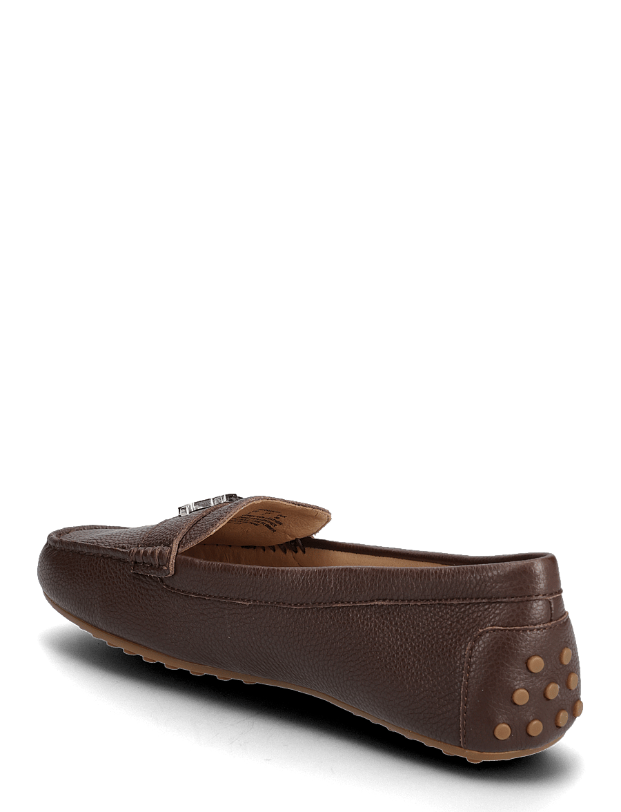 Lauren Ralph Lauren - Barnsbury Pebbled Leather Driver - seglarskor - dark hickory - 2