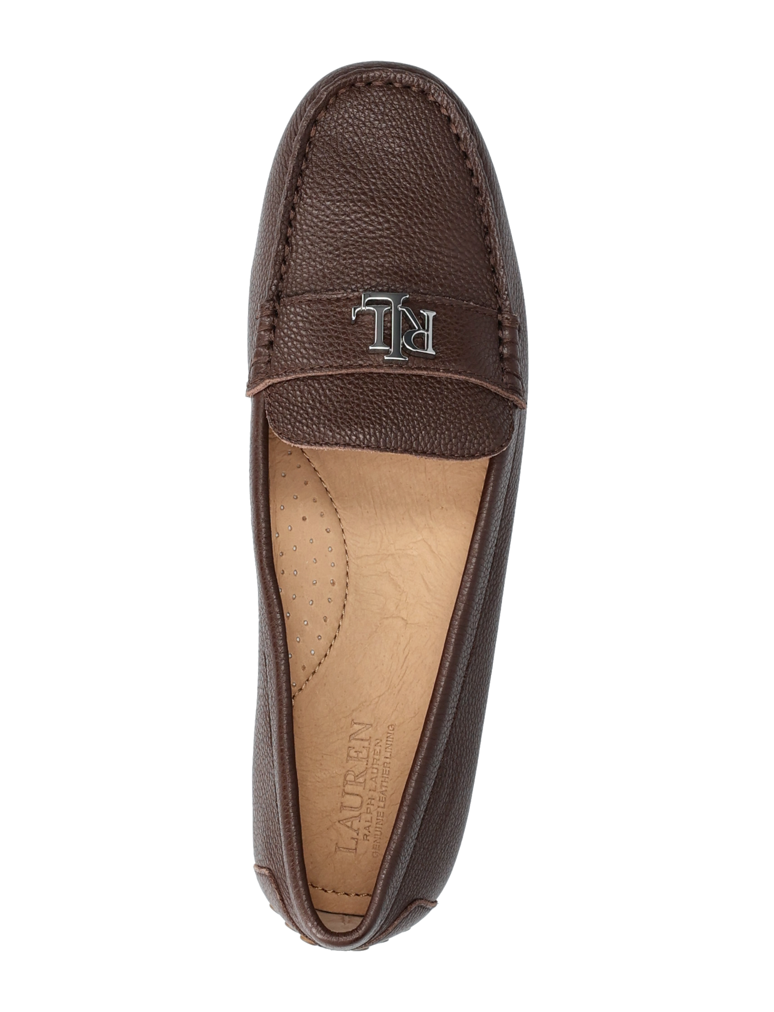 Lauren Ralph Lauren - Barnsbury Pebbled Leather Driver - dark hickory - 3