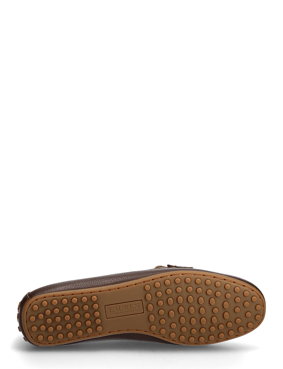 Lauren Ralph Lauren - Barnsbury Pebbled Leather Driver - seglarskor - dark hickory - 4