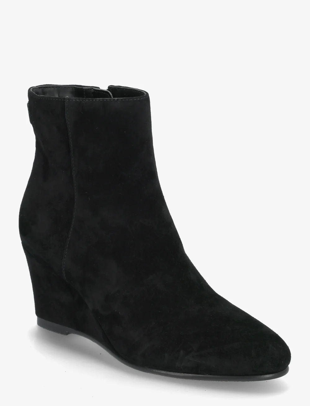 Lauren Ralph Lauren - Sherry Suede Bootie - støvletter - black - 0