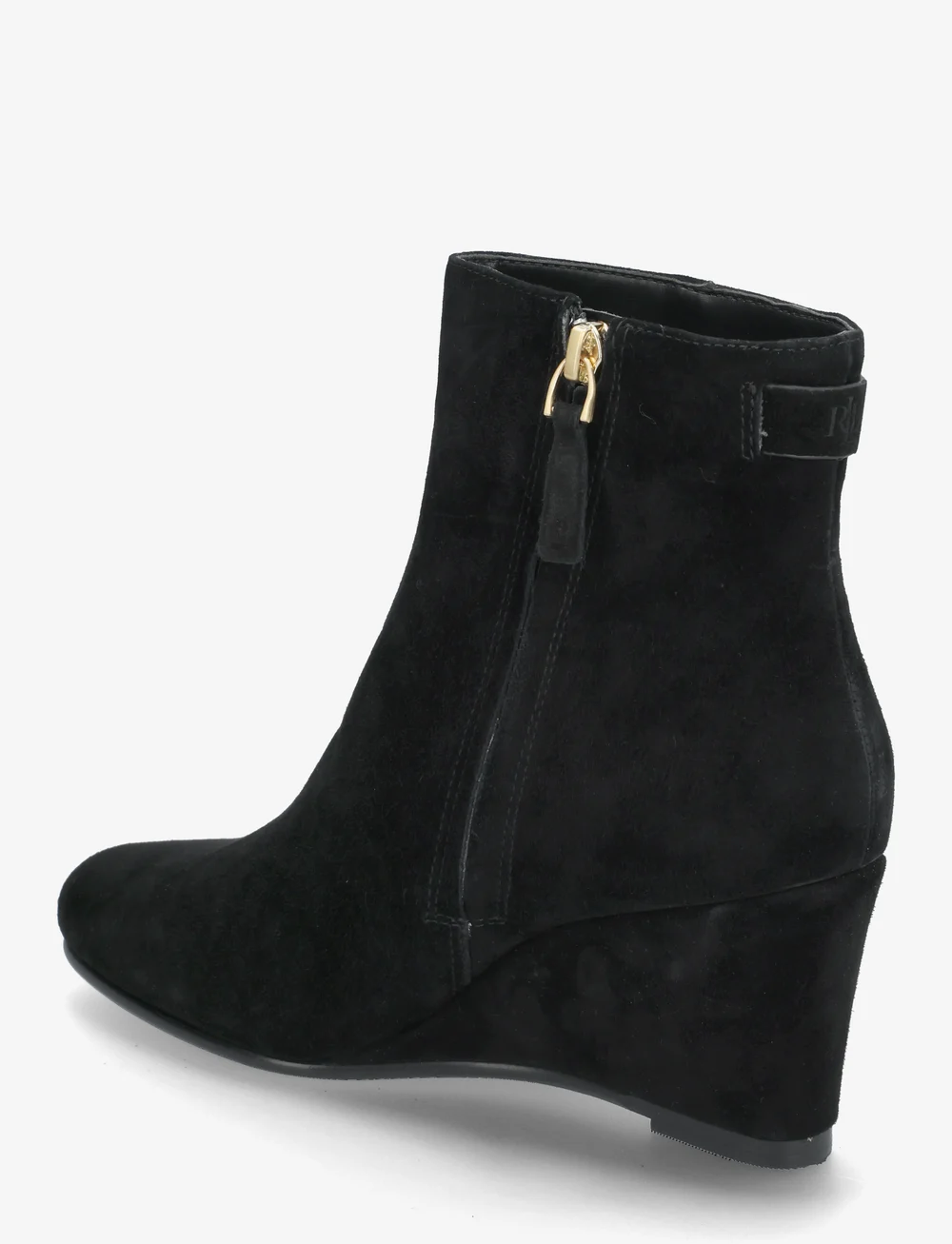 Lauren Ralph Lauren - Sherry Suede Bootie - støvletter - black - 2