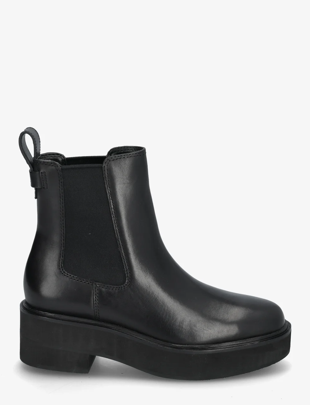 Lauren Ralph Lauren - Adrianna Burnished Leather Bootie - kasdienis stilius - black - 1