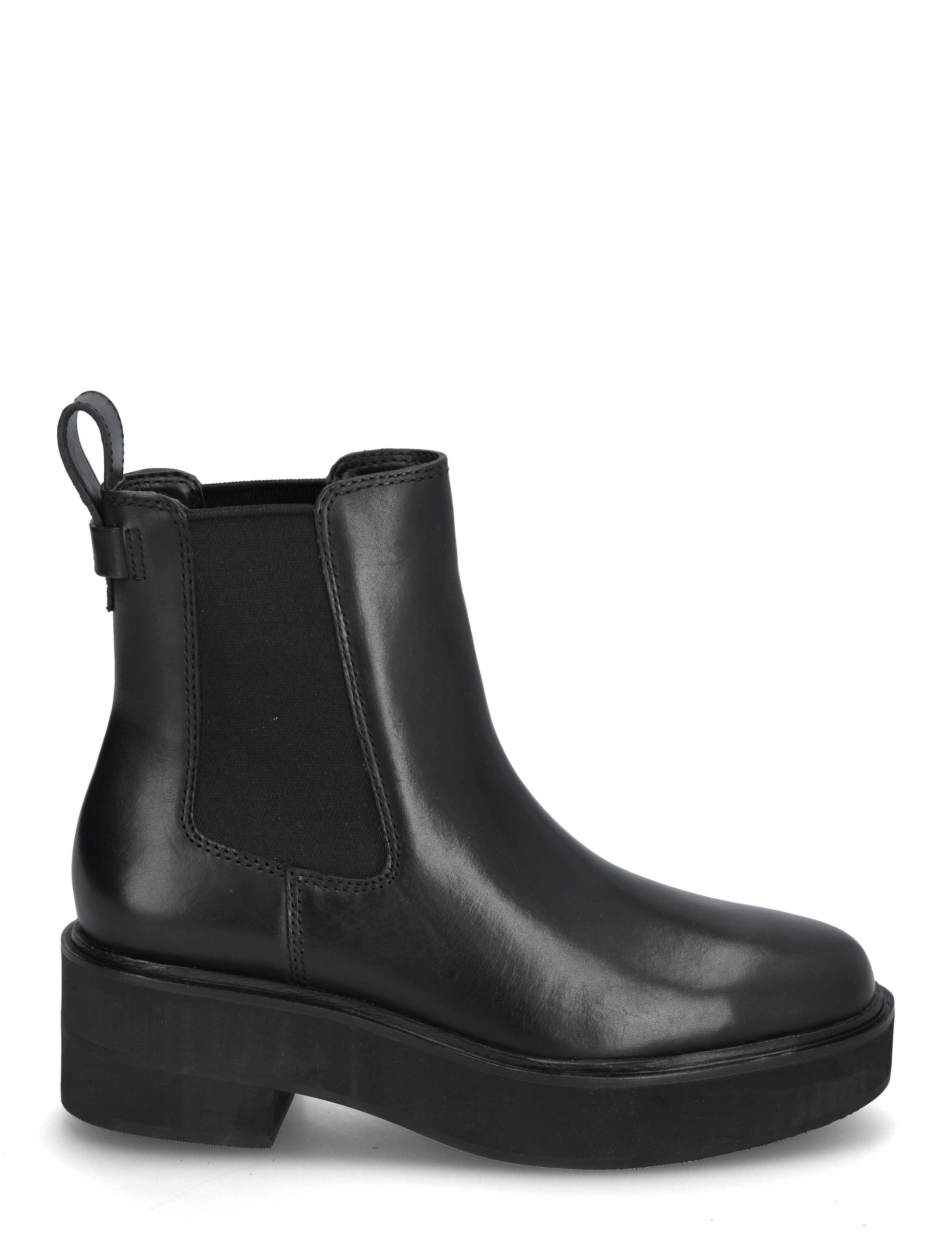 Lauren Ralph Lauren - Adrianna Burnished Leather Bootie - chelsea boots - black - 2