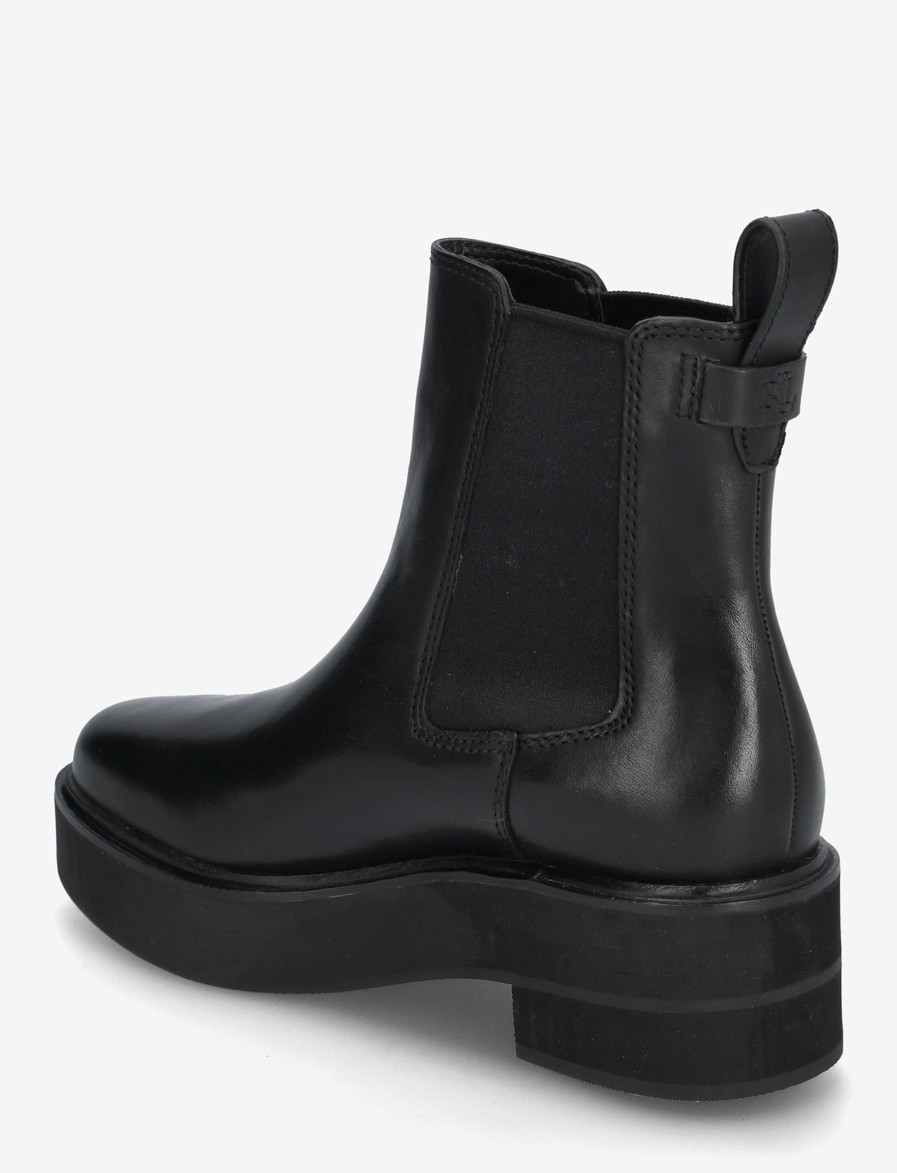 Lauren Ralph Lauren - Adrianna Burnished Leather Bootie - alltags-style - black - 2