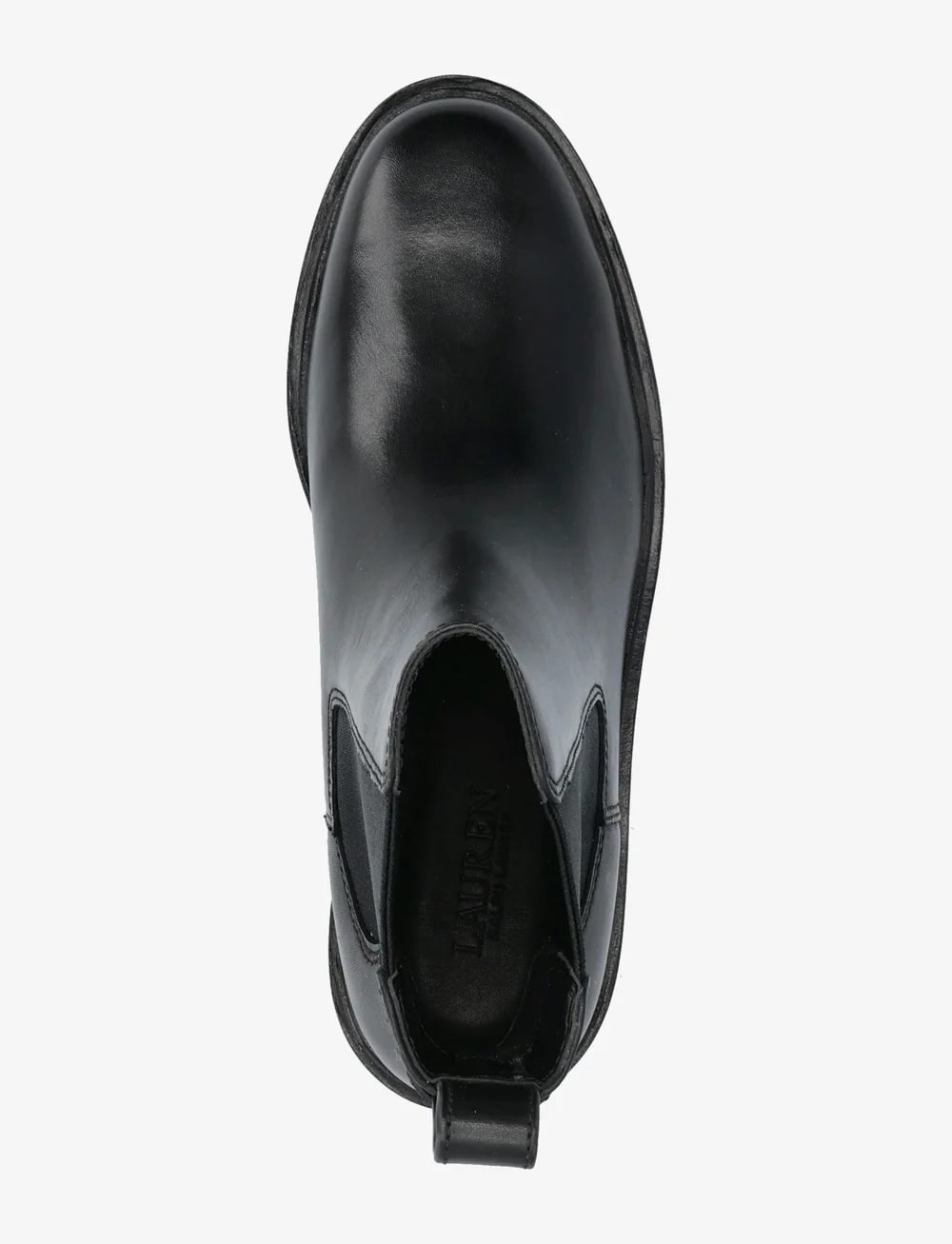 Lauren Ralph Lauren - Adrianna Burnished Leather Bootie - kasdienis stilius - black - 3