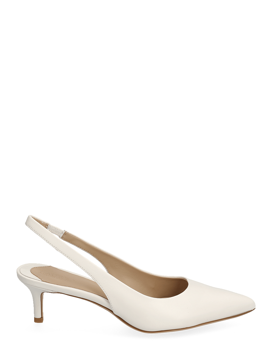Lauren Ralph Lauren - Lolah II Nappa Leather Slingback Pump - konfirmation - soft white - 1